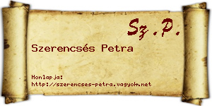 Szerencsés Petra névjegykártya